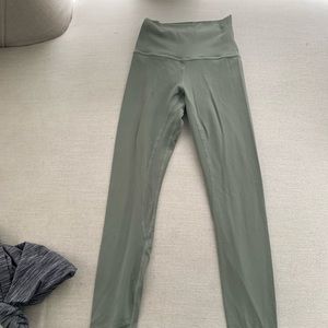 Lululemon align size 0 28” grey sage colour